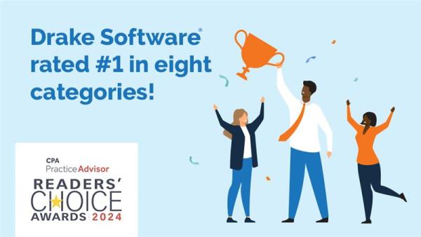 Drake Software® Wins Again in CPA Practice Advisor Awards